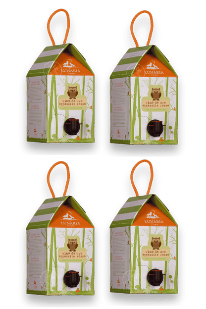 Cartone da 4 Bag in Box Lunaria Orsogna Rosso da Uve Appassite Bio