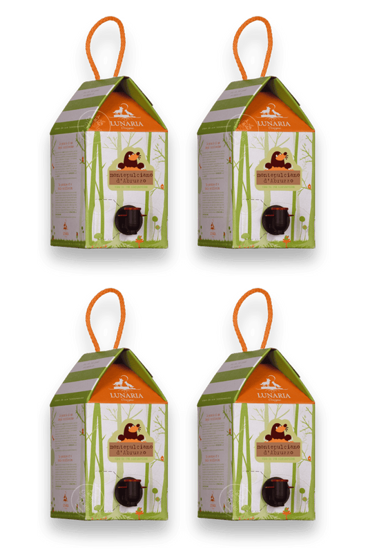 Cartone da 4 Bag in Box Lunaria Orsogna Montepulciano d’Abruzzo Bio